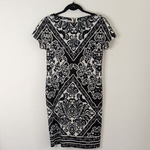 Maggy London Black Midi Dress Size 6